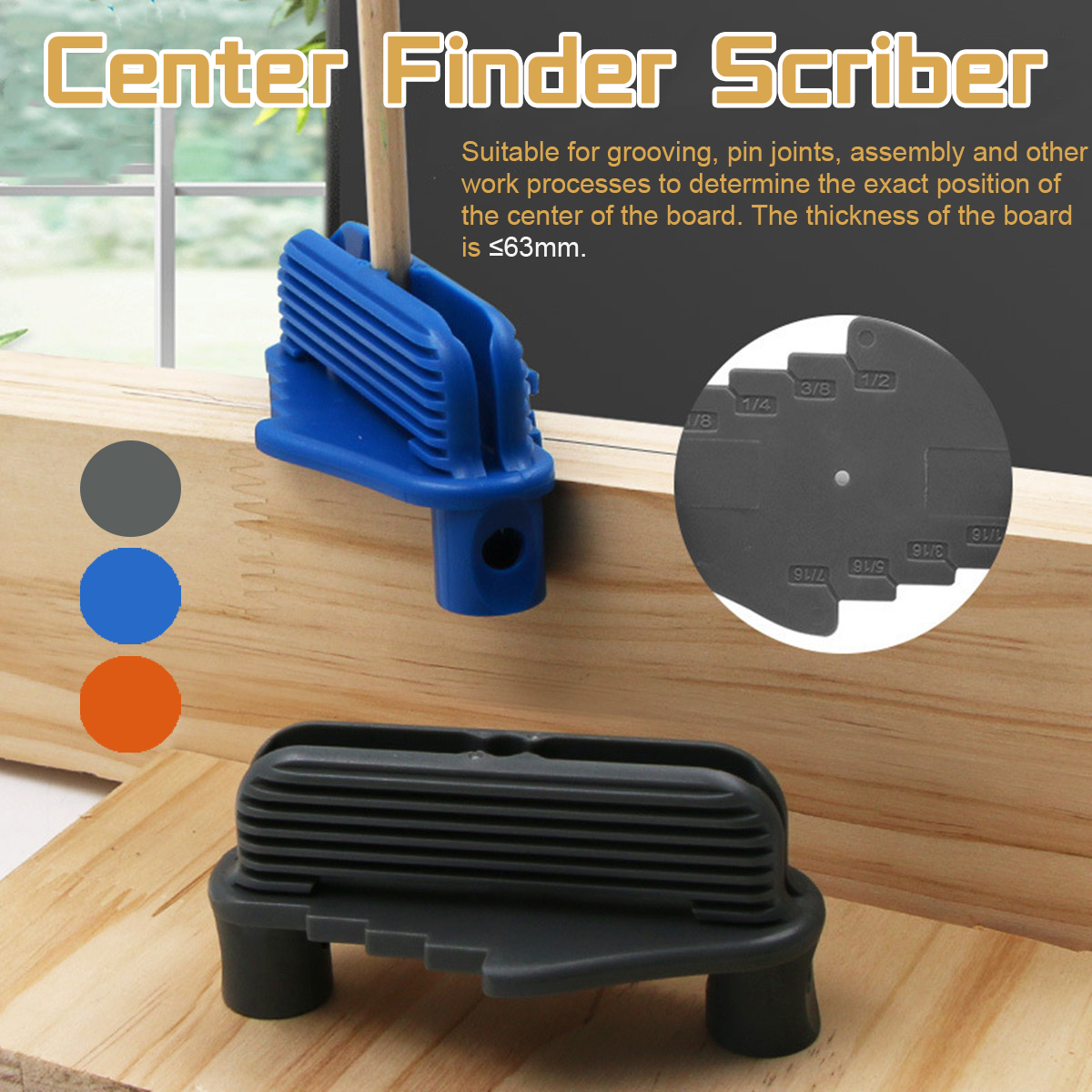 Multi-function Marking Center Finder Scriber Marking Woodworking Gauge tool 