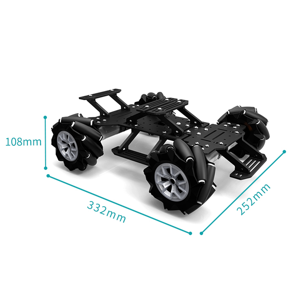 Ultrasonic Module sz898 AGV 4WD Smart Car Mecanum Wheel Chassis w/ Controller 
