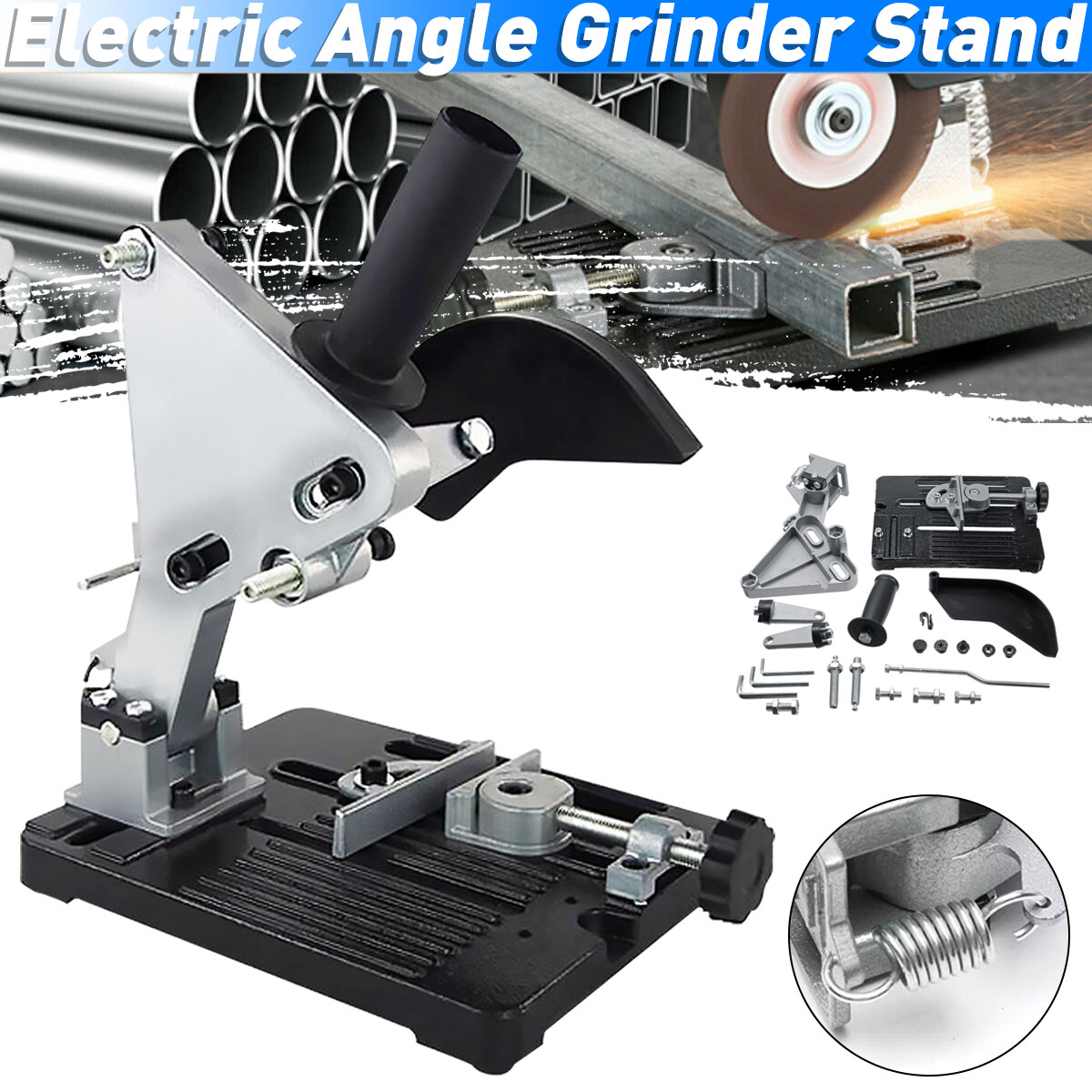 Angle Grinder Stand For Metal Cutting DIY Tool Clamp Holder 115-125 MM