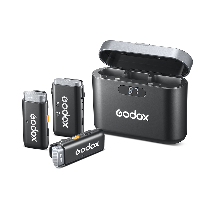 Godox WEC 1-to-1/1-to-2 2.4GHz Wireless Microphone za $52.99 / ~211zł