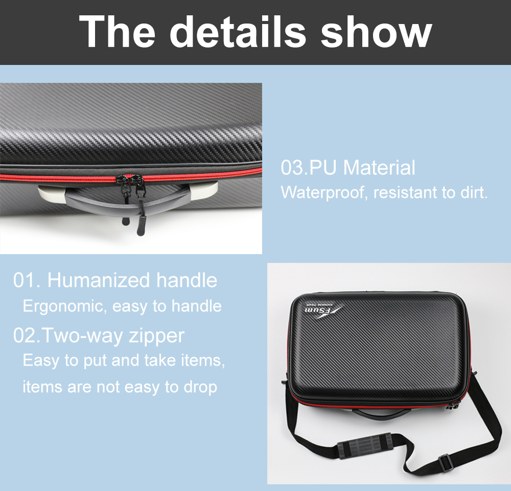 Portable Waterproof Storage Bag Handbag Carrying Box Case for FIMI X8 SE 2020 RC Drone - Photo: 4