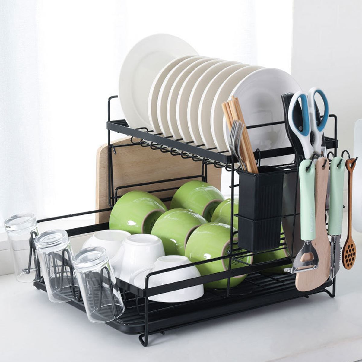Other Tools 2 Tier Multifunctional Kitchen Drying Dish Rack over Sink Drainer Shelf was listed