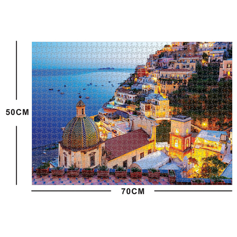 1000PCS DIY Window Sill Cat/Amalfi Paper Jigsaw Puzzle Decompression Educational Indoor Toys - Photo: 5