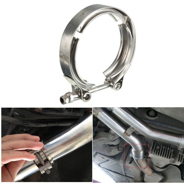 2.5inch Exhaust Clamp Downpipe V-Band Turbo Clamp Flange Downpipe