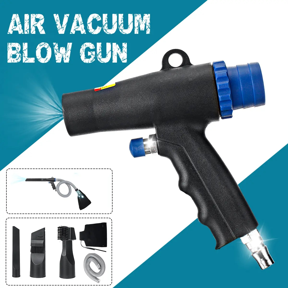 Ergonomic 2 In 1 Cleaning Air Vacuum Blow Gun Pneumatic Vacuum Cleaner Tool Kits