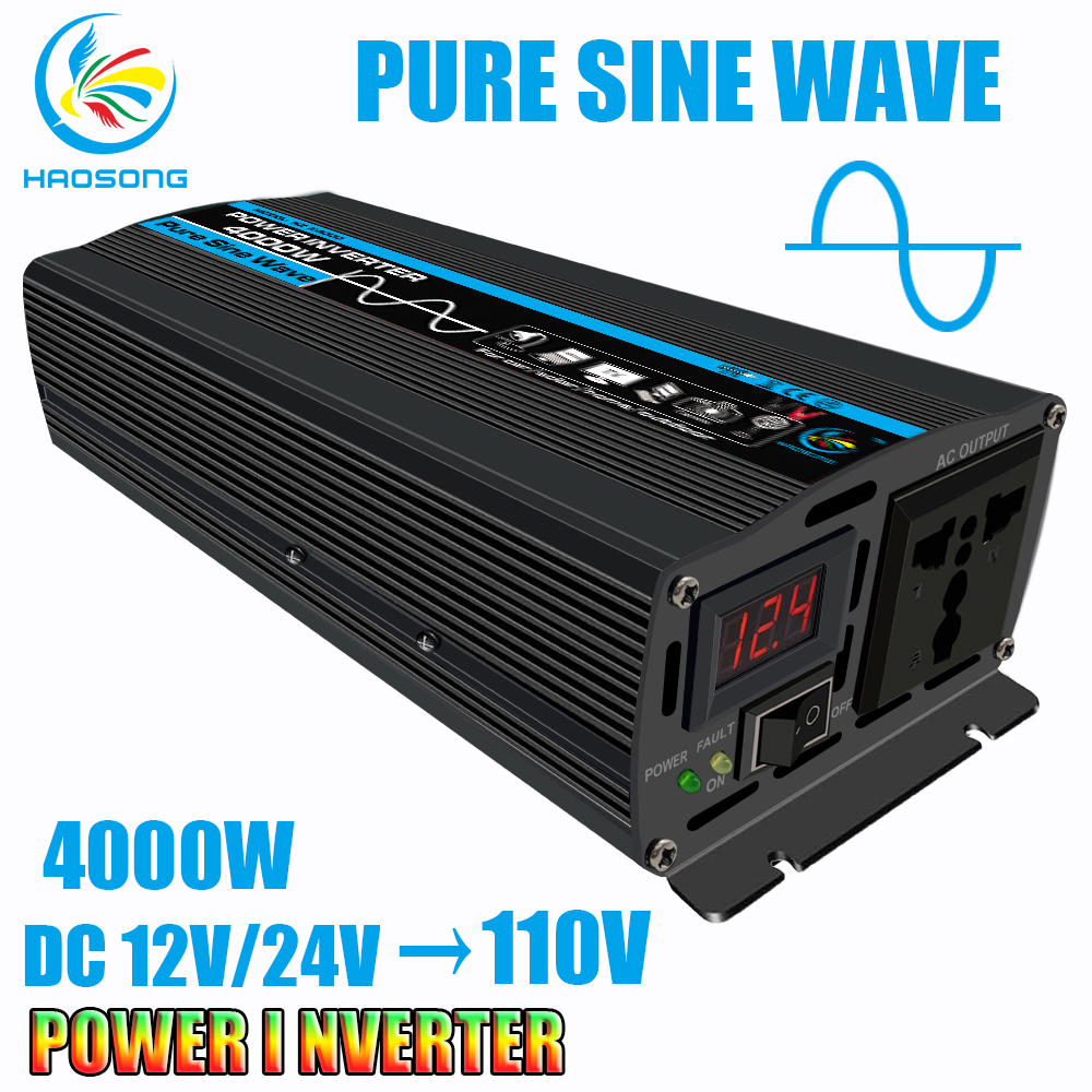 Car Power Inverter Converter Durable 1000W 12V Dc to 110V/220V Ac Automobile Transformer_12V to 220V