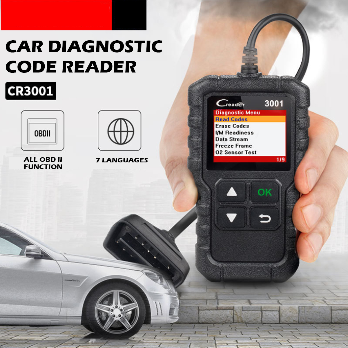 Scanners LAUNCH CR3001 OBD2 Auto Diagnostic Scanner Full