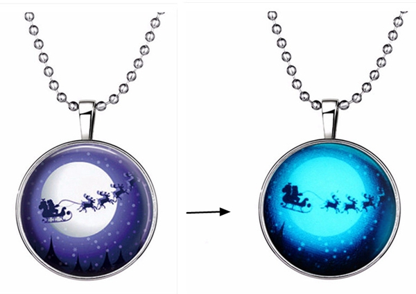 Merry Christmas Gift Luminous Necklace