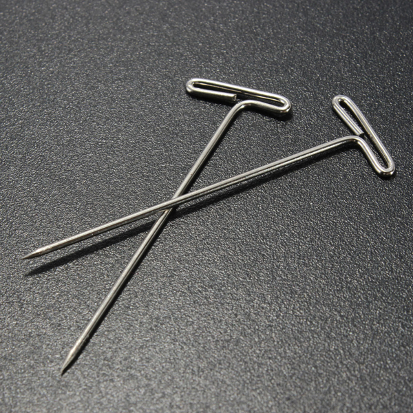 50Pcs metal 32/38mm long t pins for modelling macrame wigs sewing DIY craft_F4 