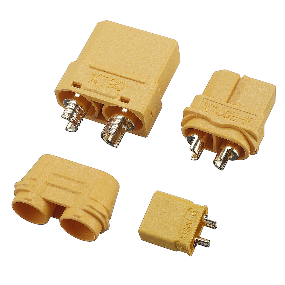 1 Set AMASS XT90H/XT60H/XT30/T/EC3/EC5/3.5 Banana Plug Connectors with Cable Wire Heat Shrink Tube for Lipo Battery - Photo: 8