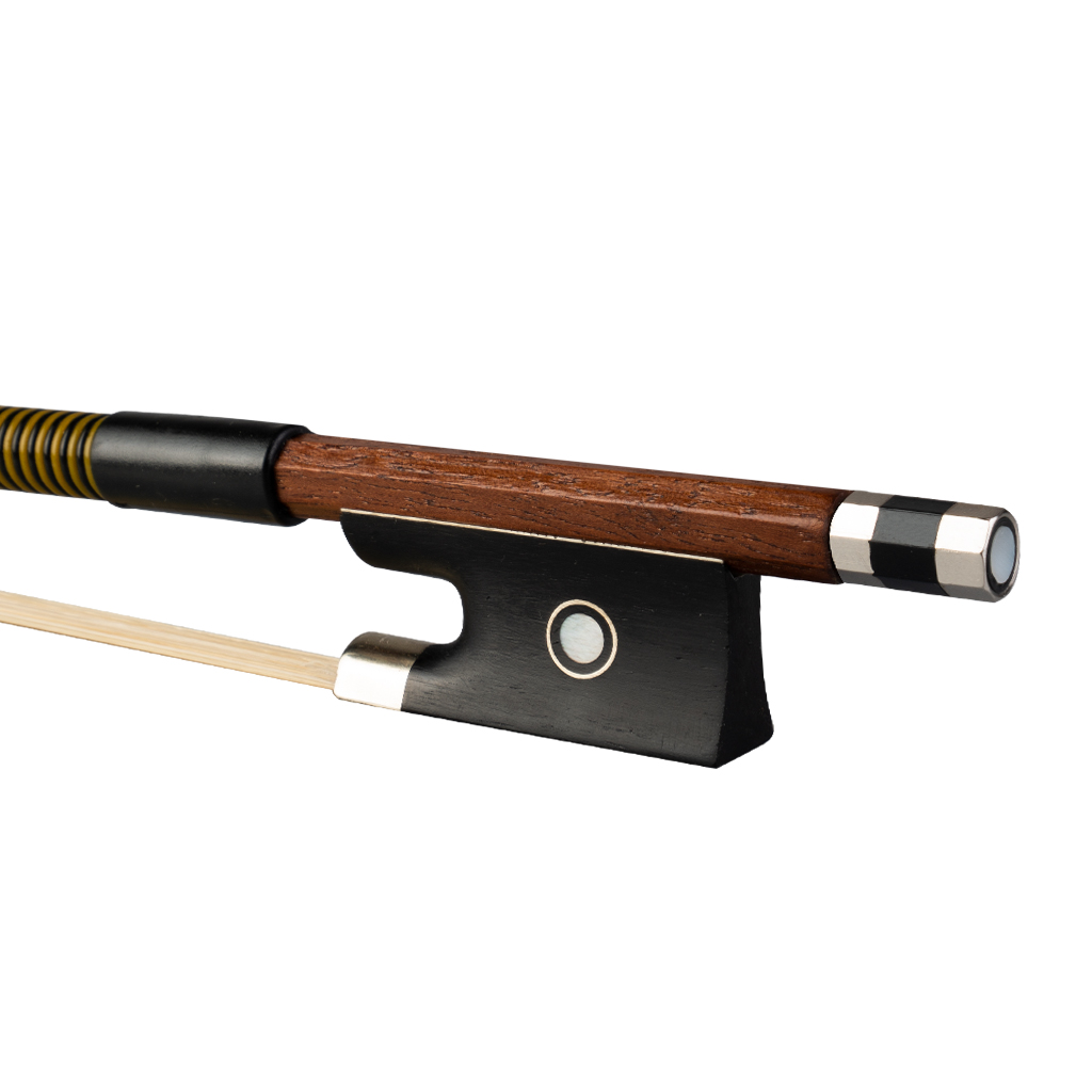 NAOMI Classic Brazilwood 4/4 Violin Bow Light Weight Proper Balance Mongolian Horsehair Bow Hairs Ebnoy for 15/16 Inch Viola - Photo: 5