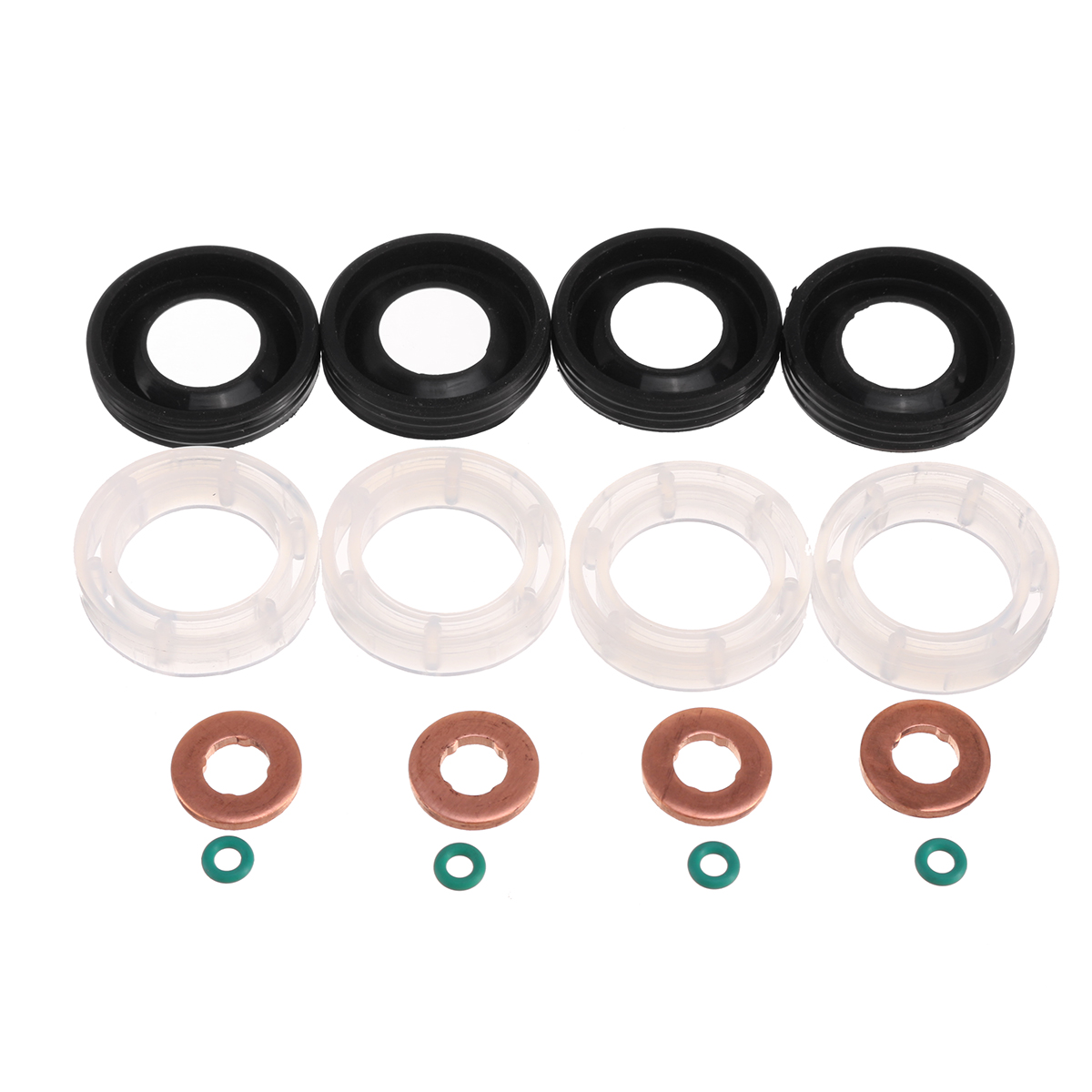 Fuel Injector Seal Washer O-Ring Kit for Citroen DISPATCH 1.6 HDI 2002 on