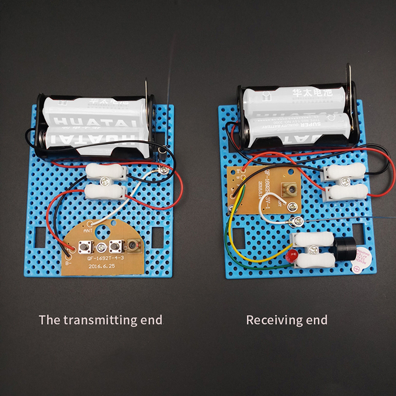 2PCS Small Hammer DIY Toy Model Wireless Telegraph Transmitter Receiver Module Educational Kit - Photo: 2