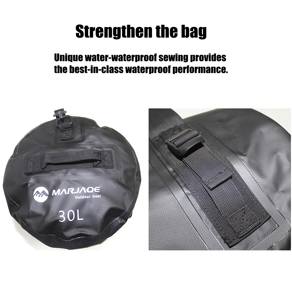 30-90L Outdoor PVC Waterproof Bag Dry Sack Storage Bag For Swimming Travel Bag 