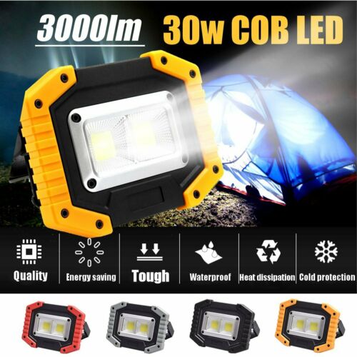 XANES® 24C 30W COB LED Work Light Waterproof Rechargeable LED Floodlight for Out