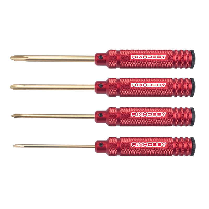 4PCS RJX 3.0mm/4.0mm/5.0mm/5.8mm Phillips Screwdriver Tools Kit for RC FPV Car Boat Airplane - Photo: 2