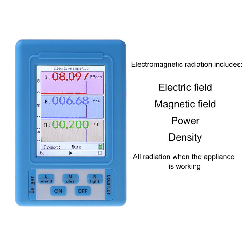 BR-9A Electromagnetic Field Radiation Detector Tester LCD Professional 