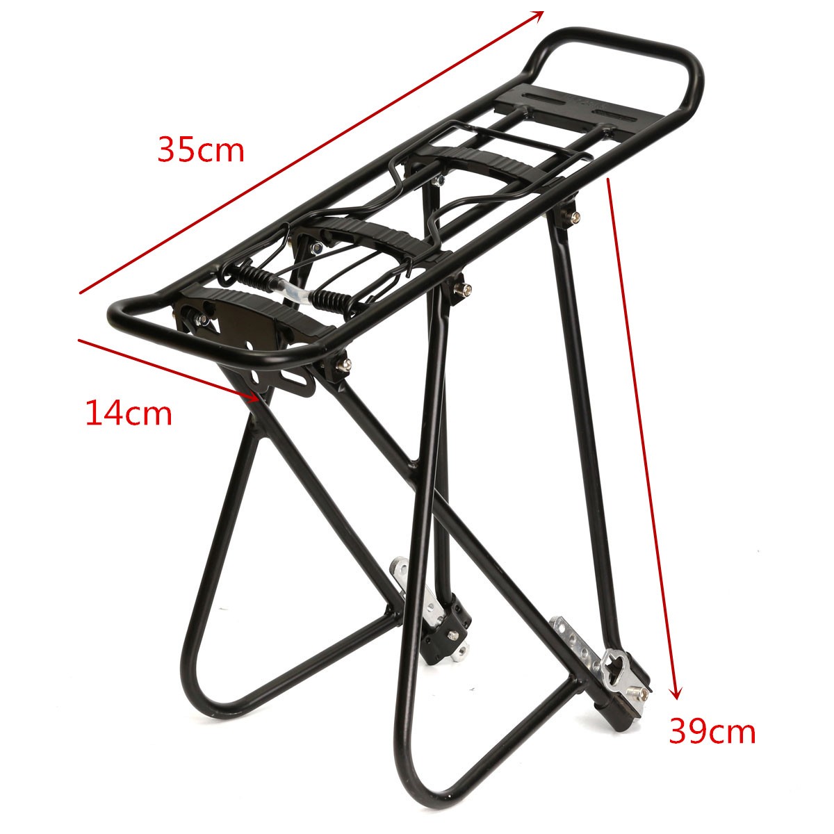 Details about   LUGGAGE RACK ALUMINUM ALLOY BICYCLE LUGGAGE SHELF CARRIER PACKAGING BAGS 
