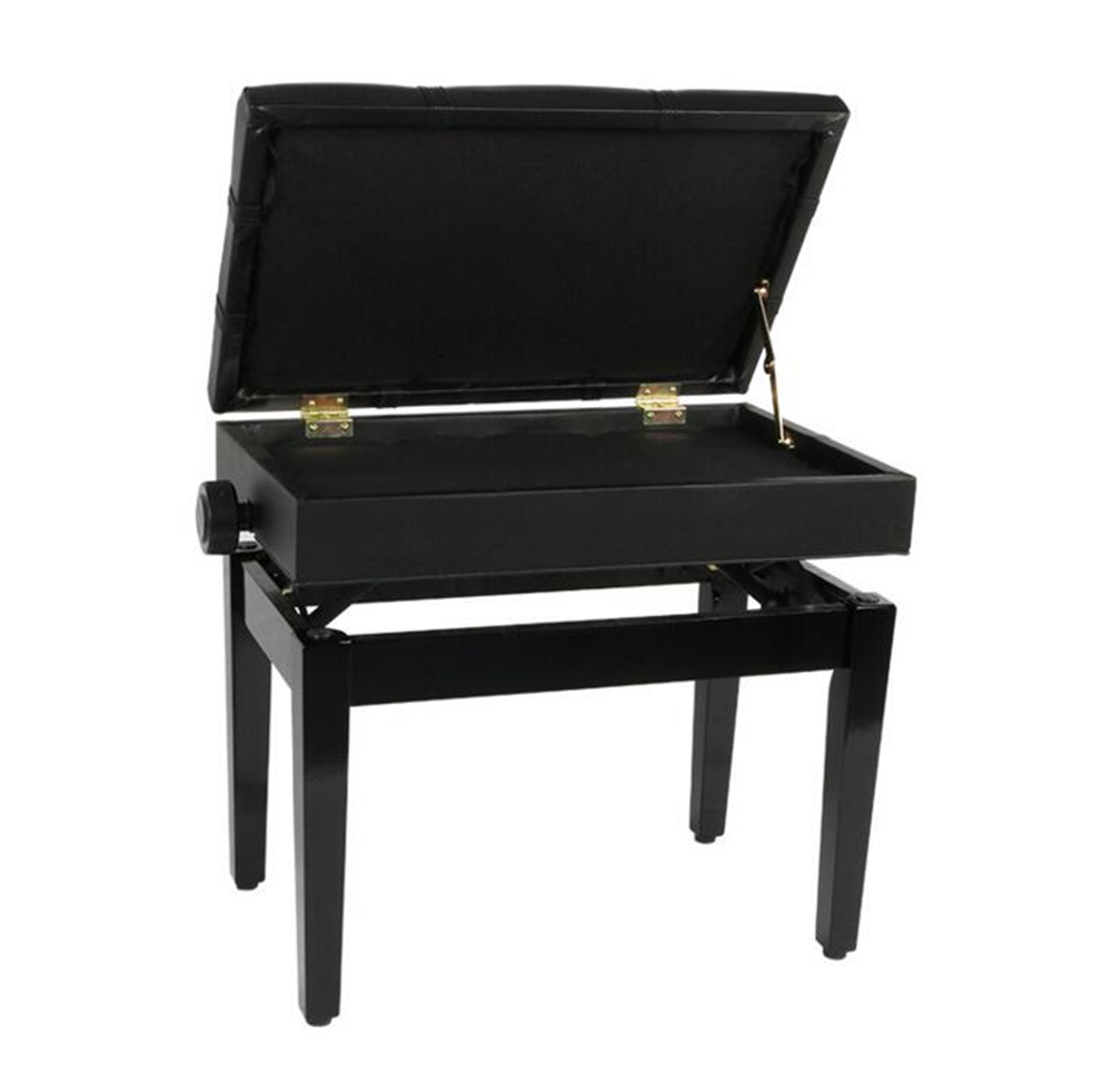 Single lift solid wood piano stool child adjustable height stool Guzheng bench - Photo: 2