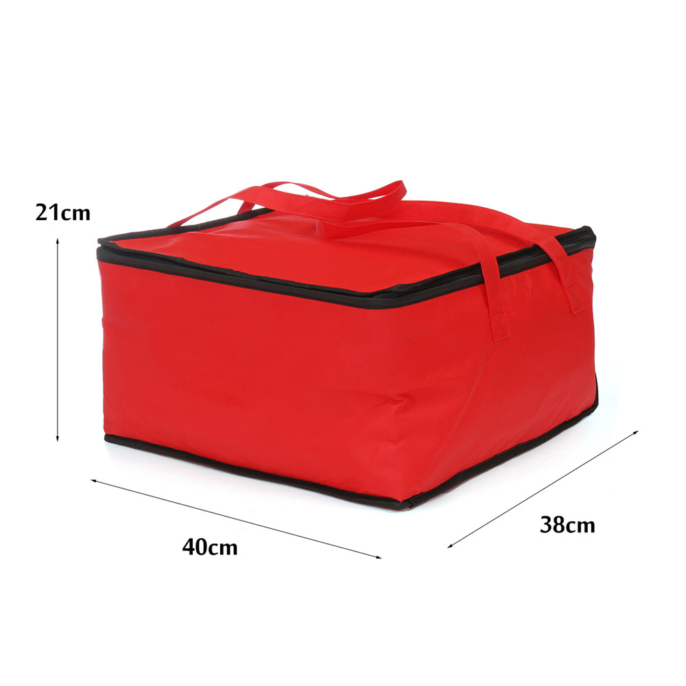 15'' Pizza Food Delivery Bag Insulated Thermal Storage Holder Outdoor Picnic 