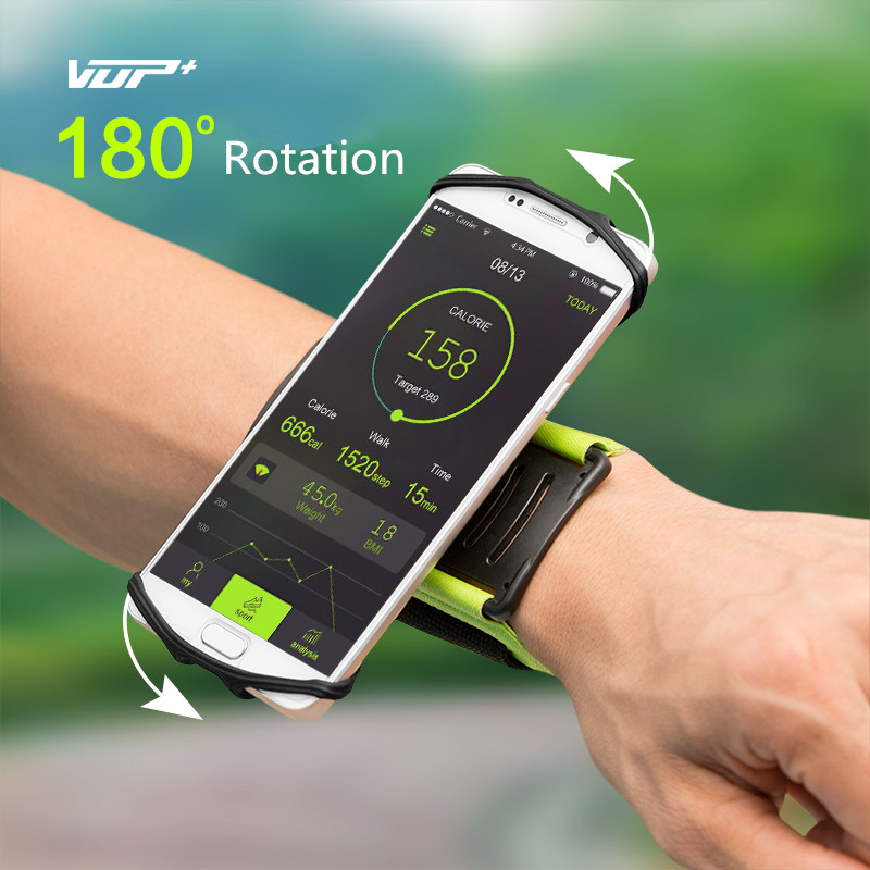 VUP 180° Sport Running Adjustable WristBand For 4-6''Smartphone