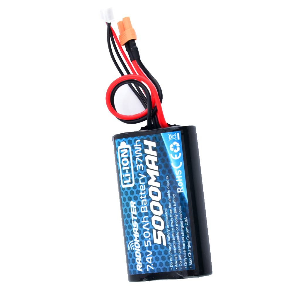 RadioMaster 2S 7.4V 37Wh 5000mah Li-ion Battery JST-XH & XT30 Plug for TX16S Compatible TBS Crossfire Module - Photo: 2