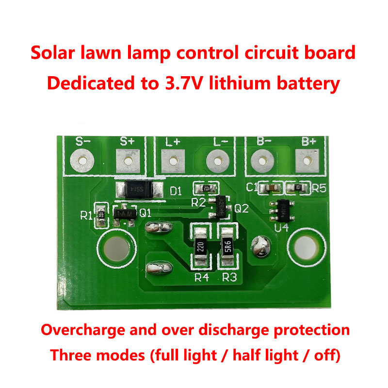 NEW Solar Lamp Controllers Circuit Board Solar Walkway Lights Control Board 1.2V 