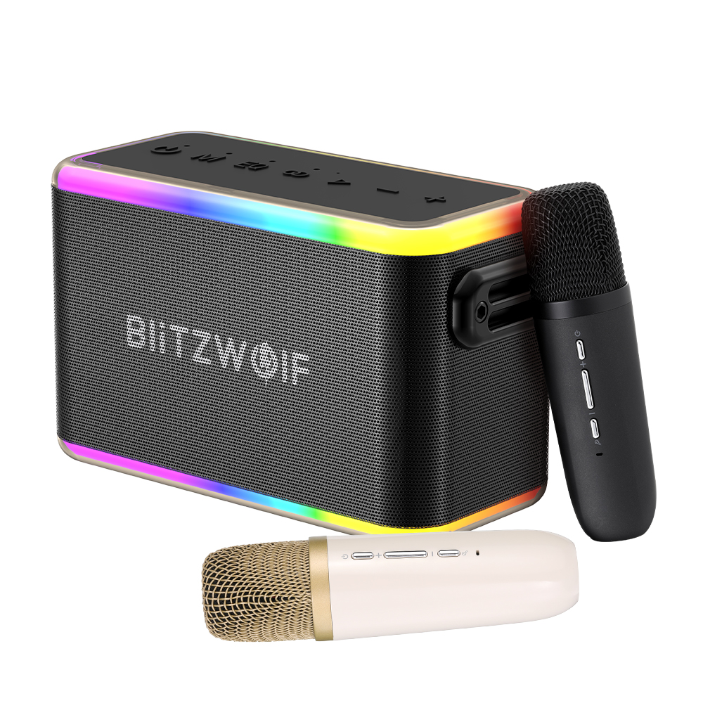 BlitzWolf BW-WA6 80W Głośnik bluetooth z dwoma mikrofonami za $87.99 / ~354zł