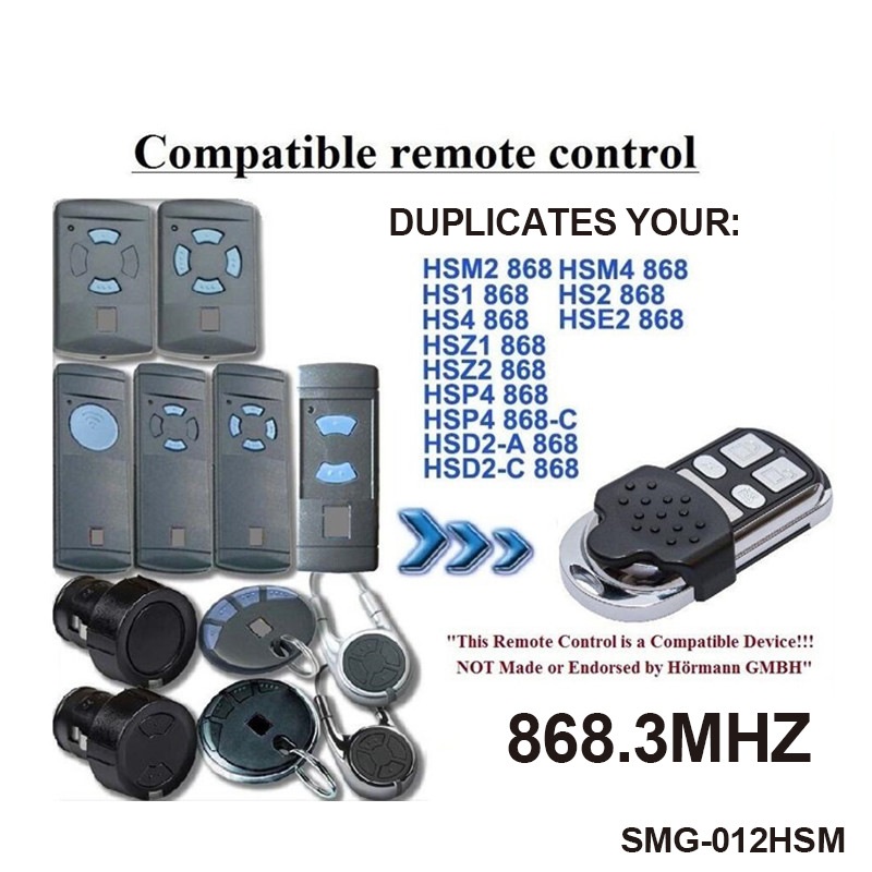 Remote control duplicator compatible with MARANTEC Digital D302 D304 868