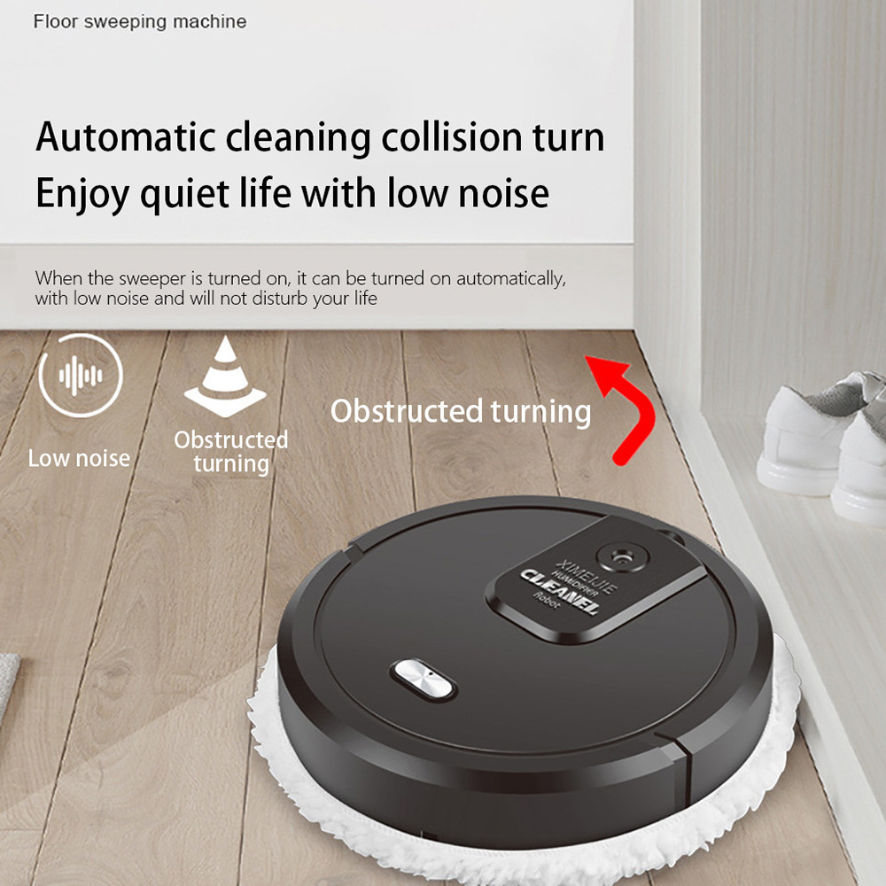 Robot Vacuum Cleaner Automatic Home Dry Wet Floor Smart Sweeper Rechargeable 8A 