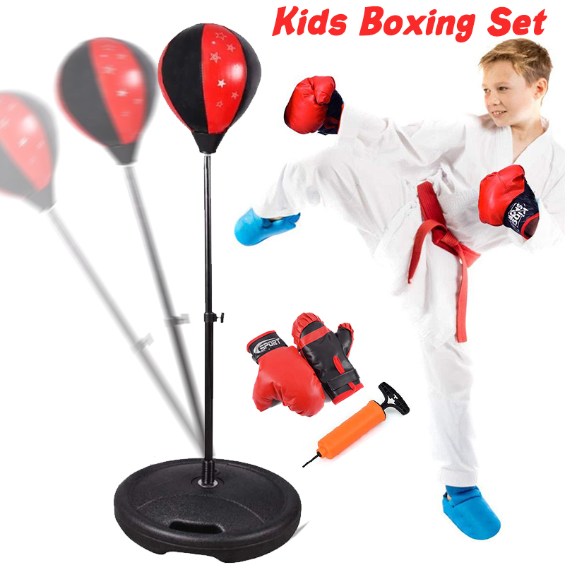 Childrens Punching Bag Junior Martial Arts Training Small Kids Boxing Gym Sports 