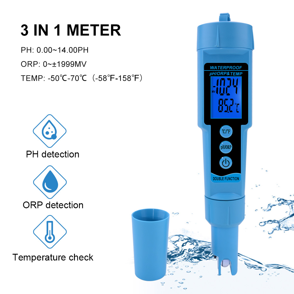 1999 to 1999mV Waterproof Redox Meter ORP Tester Pen type Water Quality Monitor 