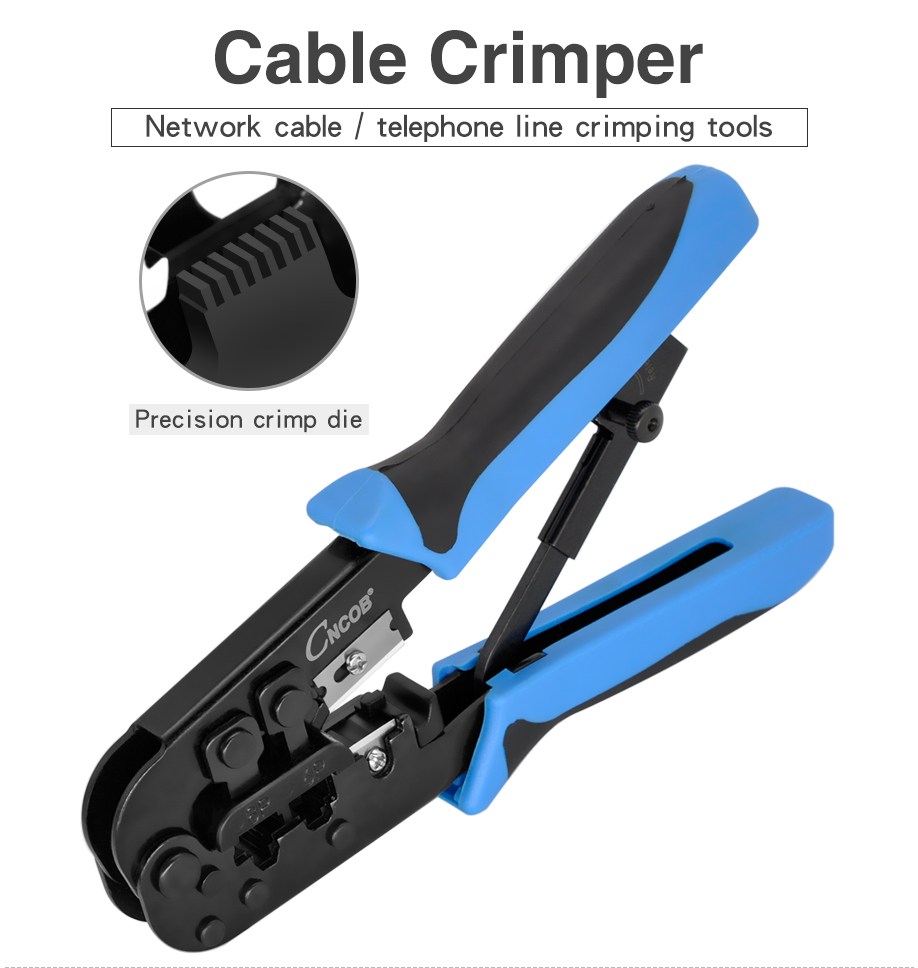 Multi-Functional Telephone Cable Crimping Tool 
