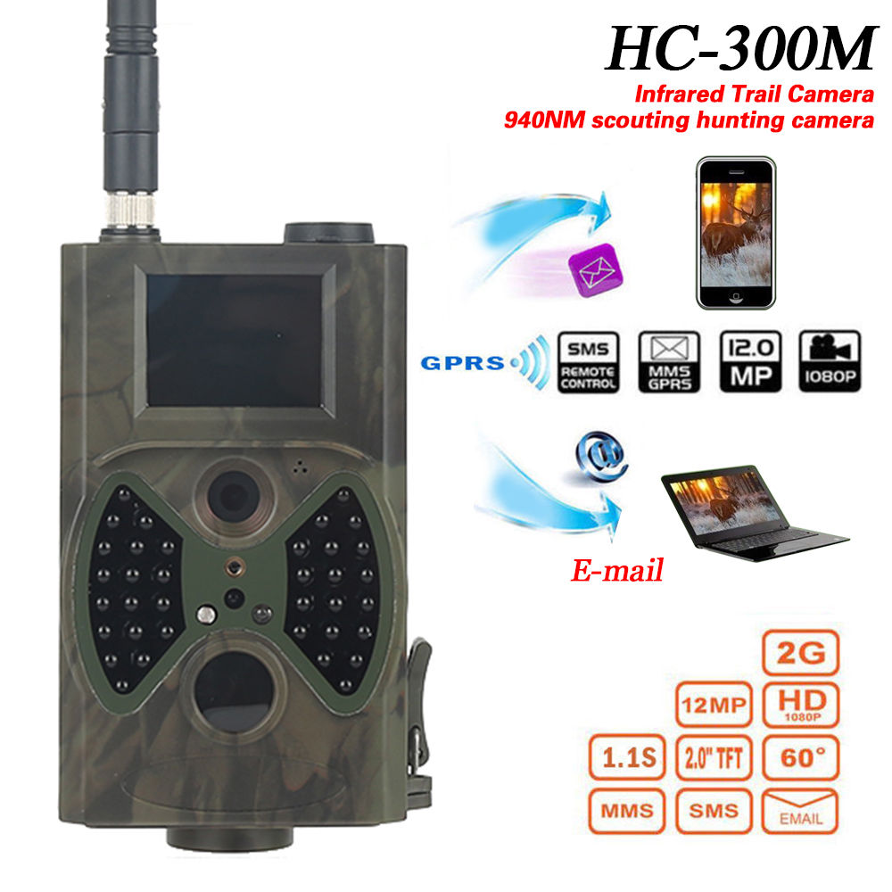 SunTek HD HC300M Trail Hunting Camera 940NM Scouting Infrared 12MP MMS/GPRS HOT 