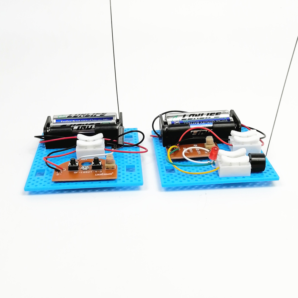 2PCS Small Hammer DIY Toy Model Wireless Telegraph Transmitter Receiver Module Educational Kit - Photo: 6