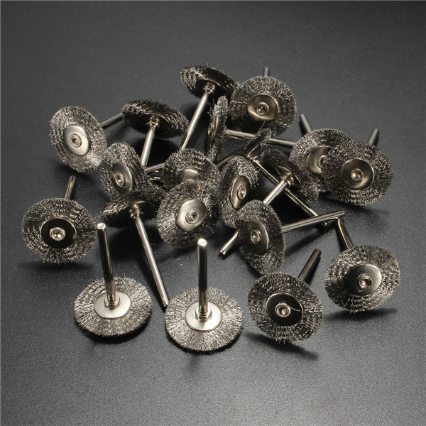 20pcs Stainless Steel Wire Wheel Brush
