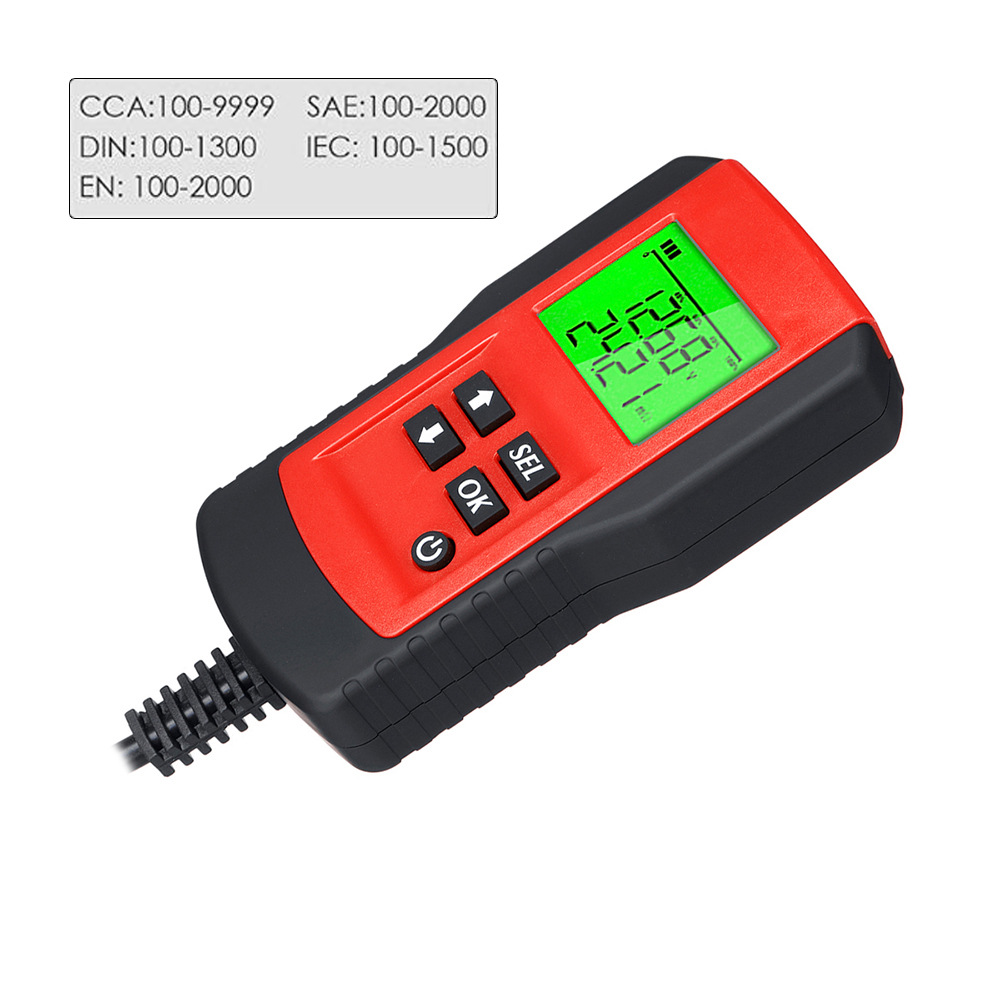 Details about   12V Car Battery Tester Black Voltage Reading LCD Display Pivoting Head Compact 