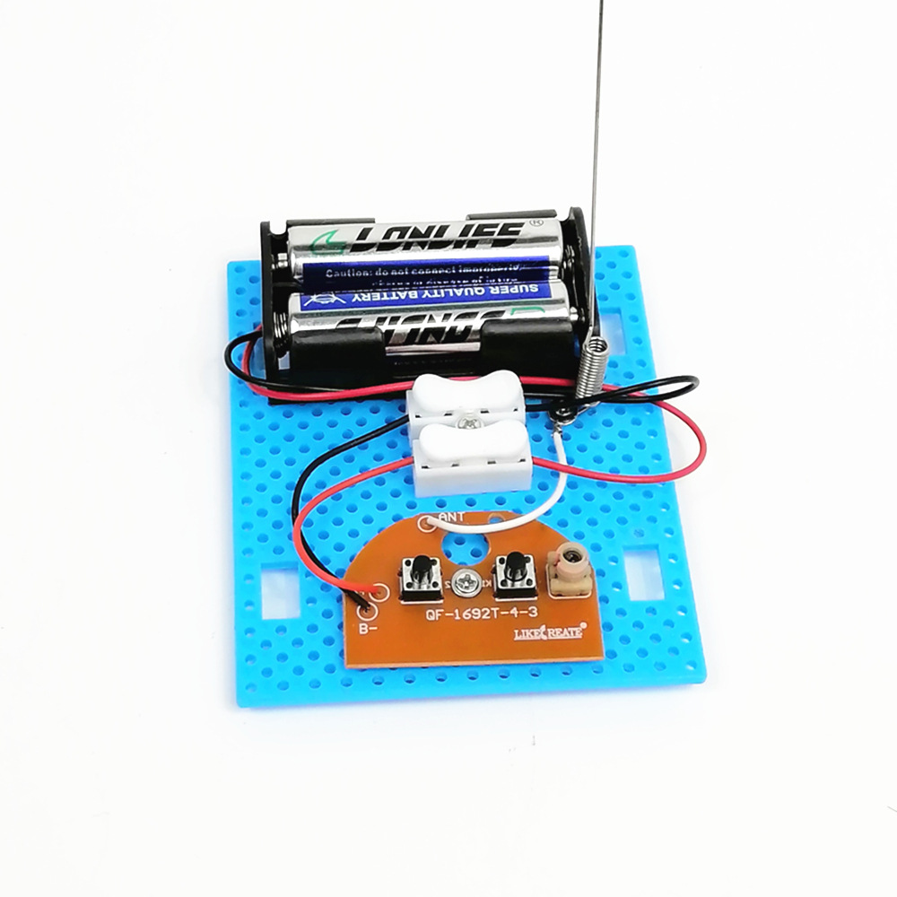 2PCS Small Hammer DIY Toy Model Wireless Telegraph Transmitter Receiver Module Educational Kit - Photo: 4