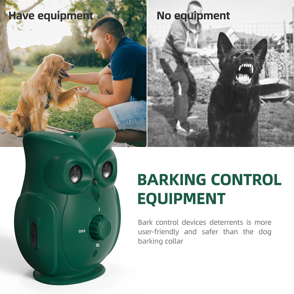 Suitable for A Small and Medium-Sized Dog ENCHR Anti Barking Control Device 3 Levels of Ultrasonic Dog Barking Deterrent Device 