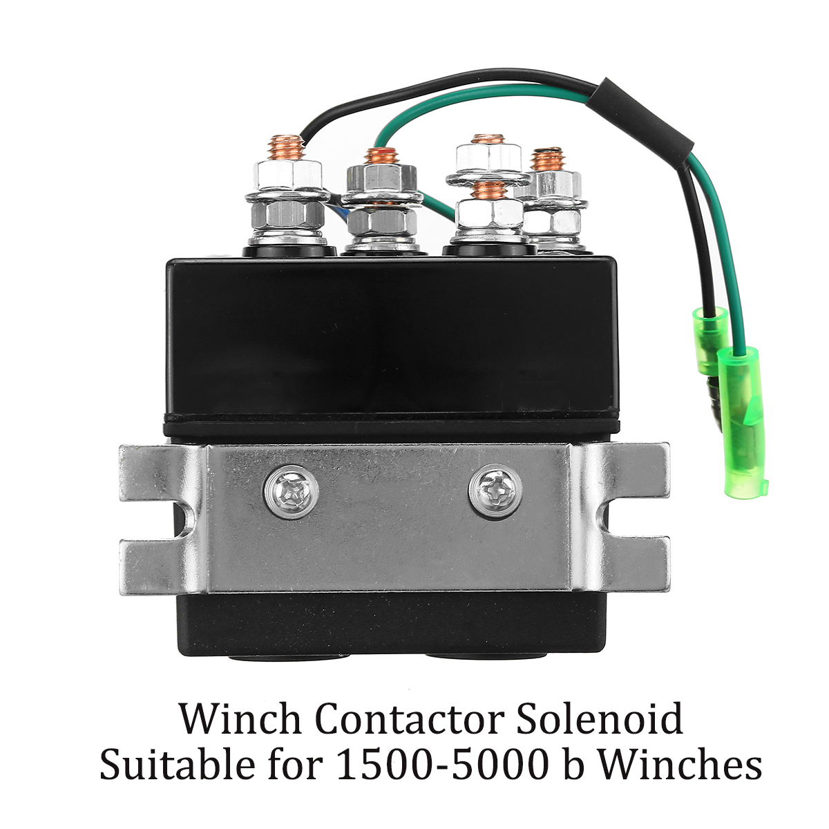 Winch Switch Replacement Number 63070 62135 74900 2875714 70715 KanSmart Winch Solenoid Relay Contactor 12V 250A Thumb Truck for ATV UTV Boat 4x4 Vehicles 1500-5000lbs Winch with 6 Protecting Caps 