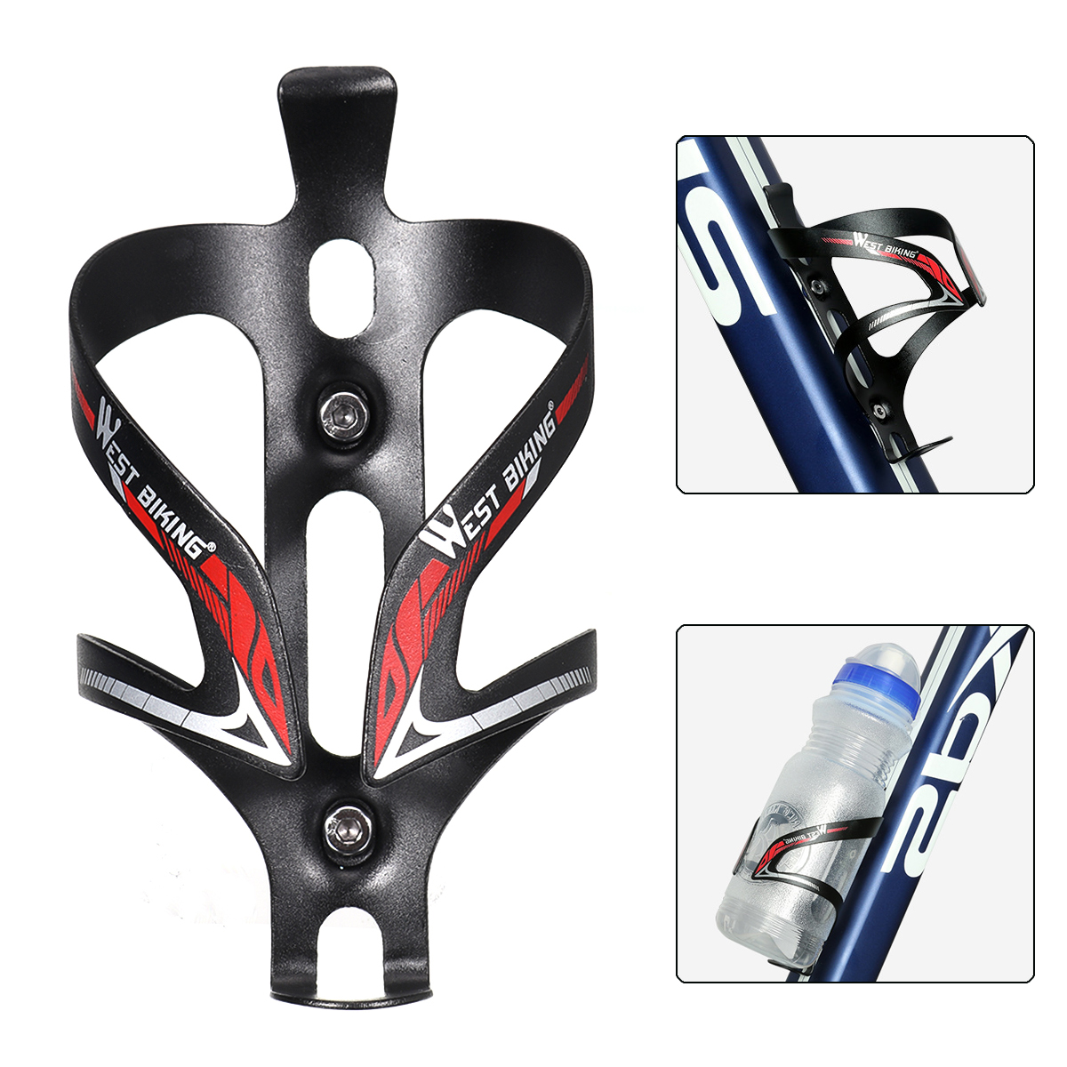Aluminum Alloy Bike Bicycle Cycling Riding Drink Water Bottle Holder Rack Cage X 