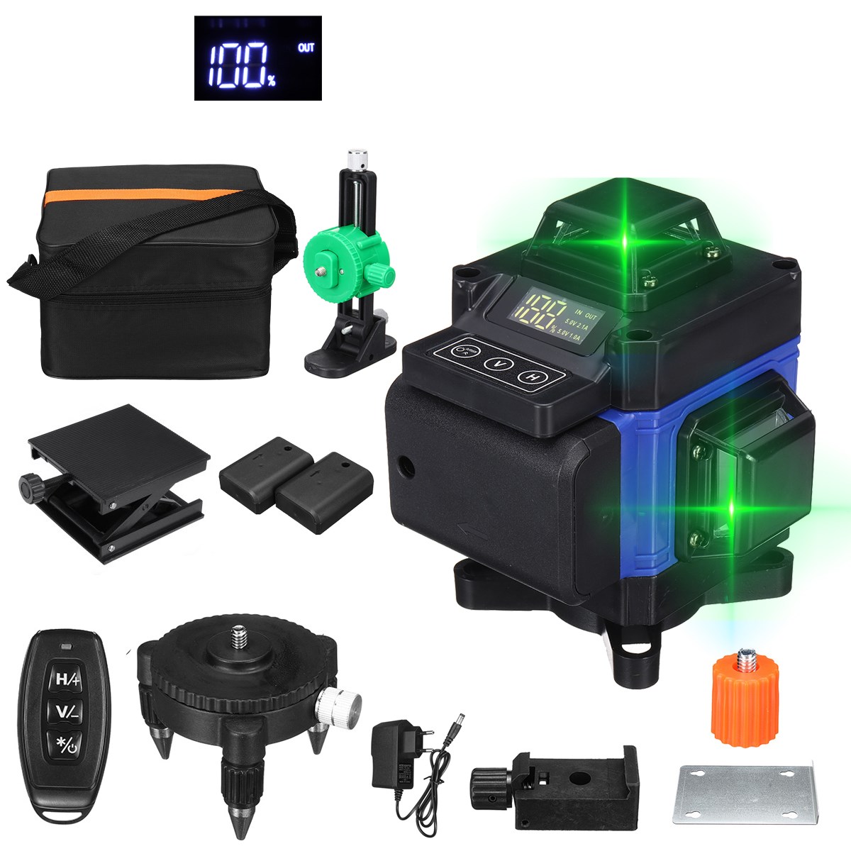 Poziomica laserowa 16 line Green Laser Level App z EU za $40.99 / ~166zł