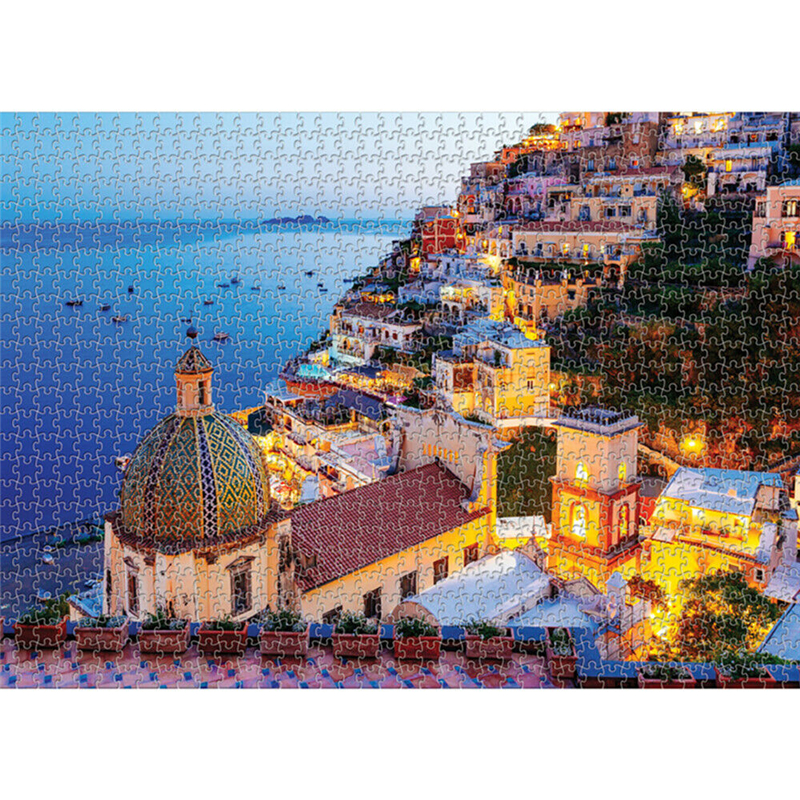 1000PCS DIY Window Sill Cat/Amalfi Paper Jigsaw Puzzle Decompression Educational Indoor Toys - Photo: 3