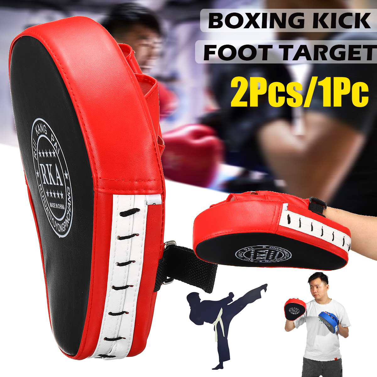 Foot Target Training Sport Fitness Boxing Equipment PU Leather Foam Pads 