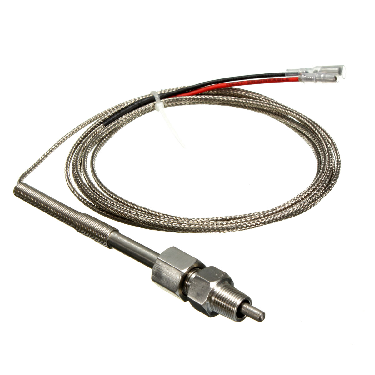 Type K EGT Thermocouple 1/4" x 2" Stainless Steel Probe 35" Long W/ Male Fitting 