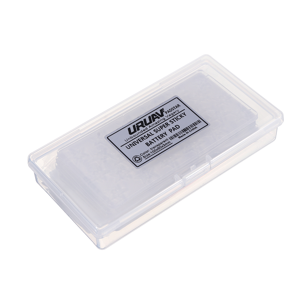 5Pcs URUAV PADSTAR 100x50mm Transparent Sticky Battery Mat Non-slip Pad Support Washing for Lipo Battery - Photo: 8