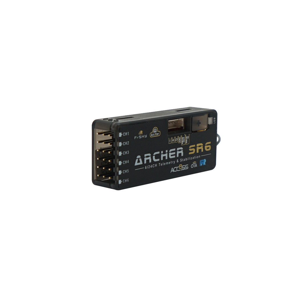 FrSky ARCHER SR6 OTA 2.4GHz 6/24CH ACCESS S.Port/F.Port PWM SBUS Output Full Range Telemetry & Stabilization Receiver for RC Drone - Photo: 2