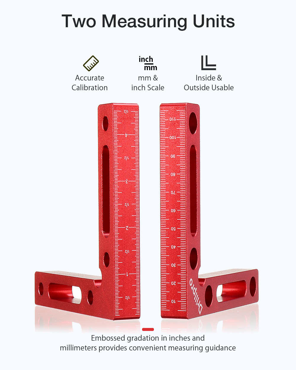 3/4/6 inch 90 Degree L Shape Right Angle Ruler Carpentry Measuring Gauges Positioning Ruler Fixture Tool for Woodworking Measure Color : 3 inches 
