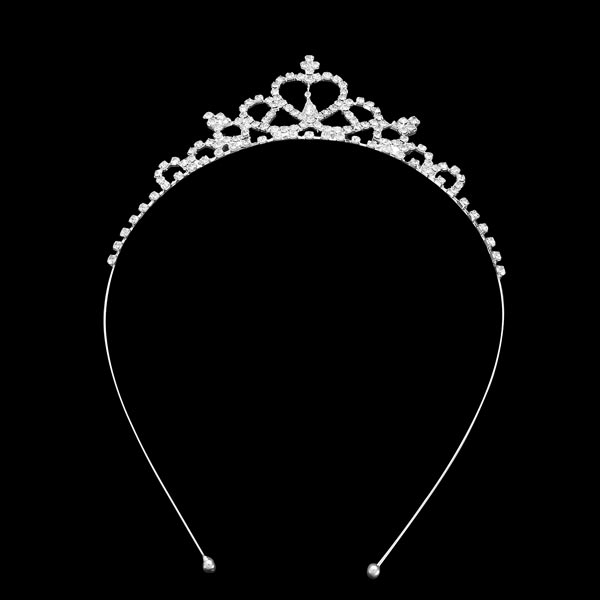 Girls Rhinestone Princess Hair Band Crown Headband Tiara