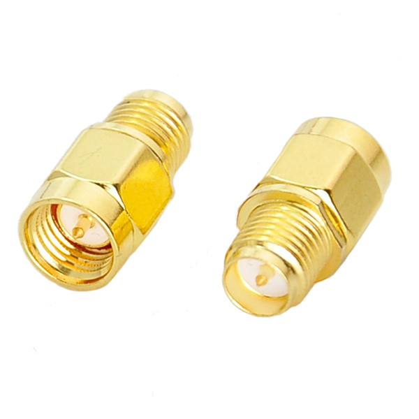 2pcs SMA Male to F Female Adapter RF Coaxial Adapter for Antennas 